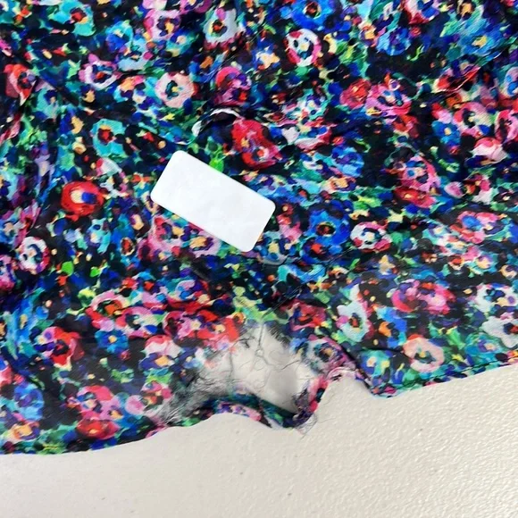 RTR SALONI
Jewel Rosette Lana Dress Black/Floral size 4 Strappy MIDI silk ruffle - Picture 7 of 7